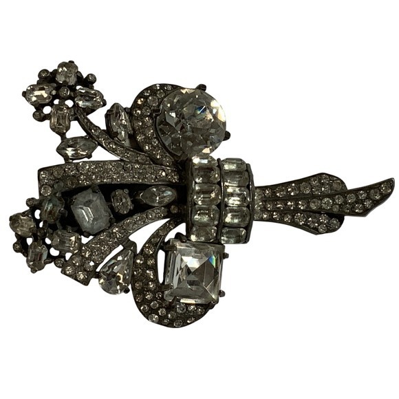 Eisenberg Original Bouquet Rhinestone Dress Clip - Picture 4 of 11